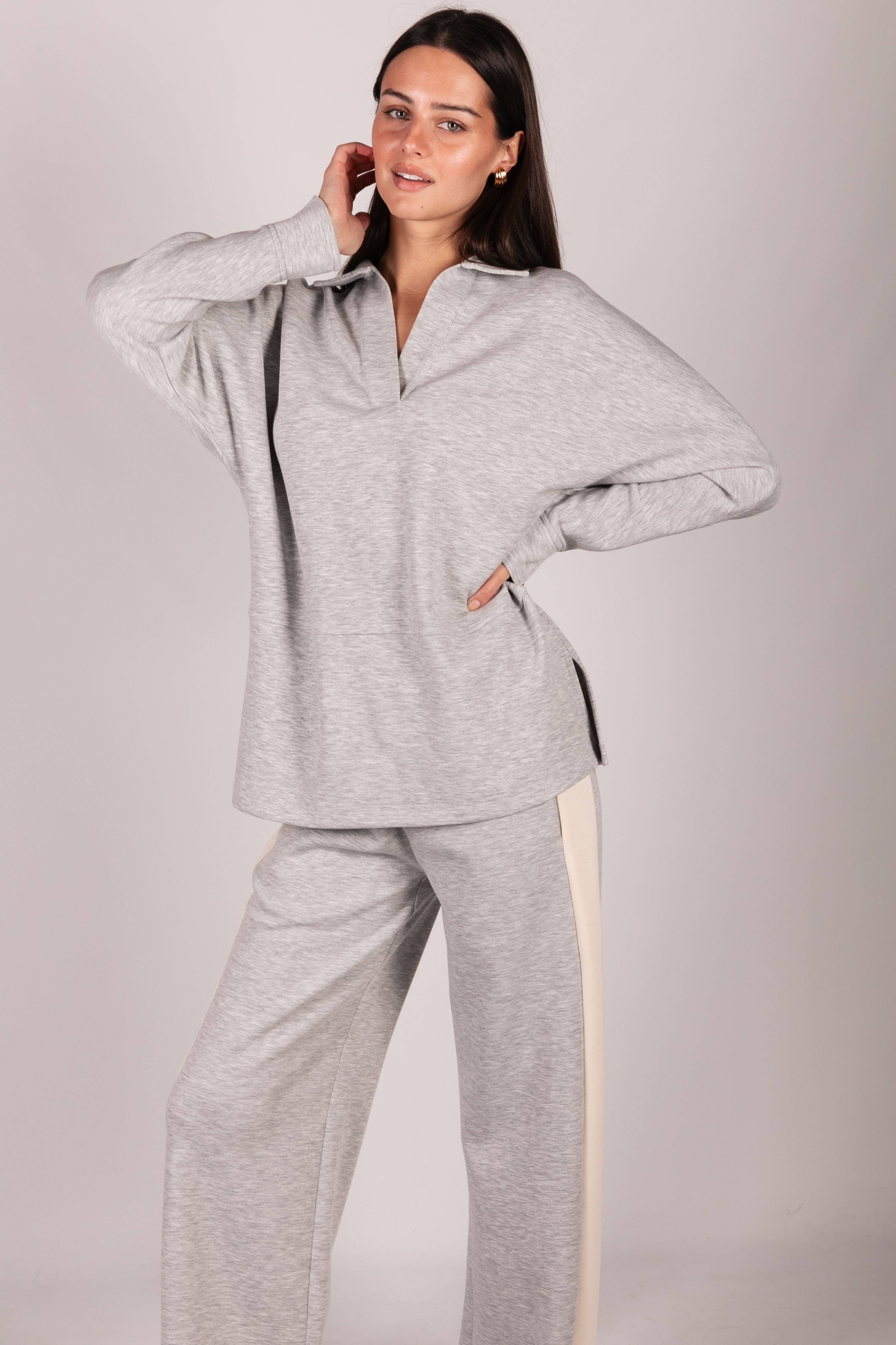 P. CILL - Wholesale T-Shirt - Women's - P. CILL Butter Modal Collared Long Sleeve Top36