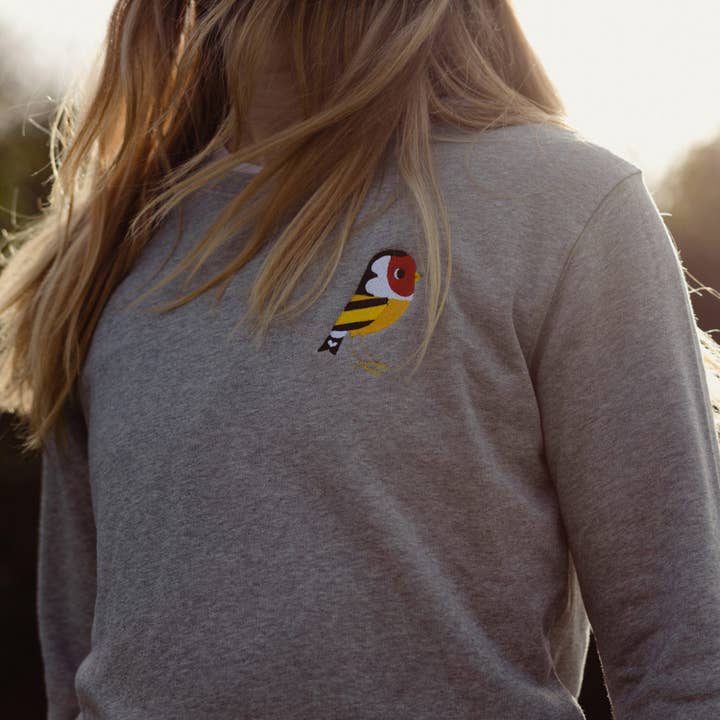 Ash Marl Matt Sewell Goldfinch Organic Sweat for wholesale on Faire1