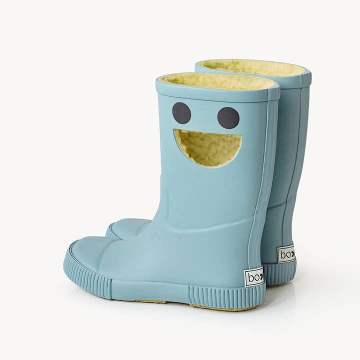 Botas de lluvia para niños WISTITI, térmicas, caucho ecológico - Azul para venta al por mayor de BOXBO