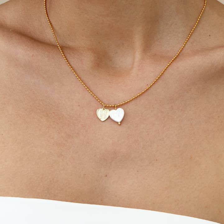 Süßwasser Herz Perlenkette, Barock Herz Perlenanhänger für den Großhandel von Drrtymagic