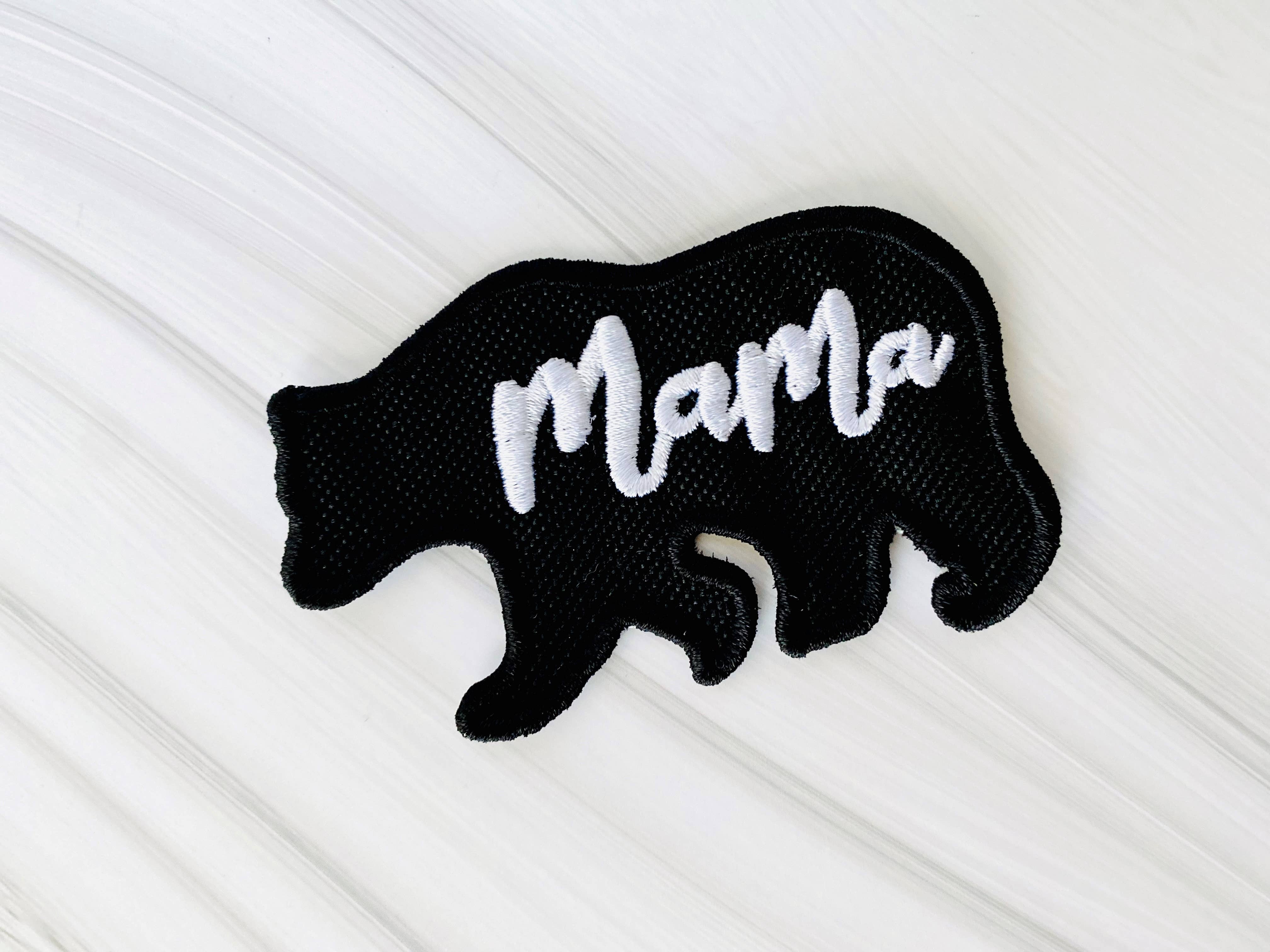 R & R Stitched - Wholesale Patch - Mama bear embroidered iron-on hat patch2