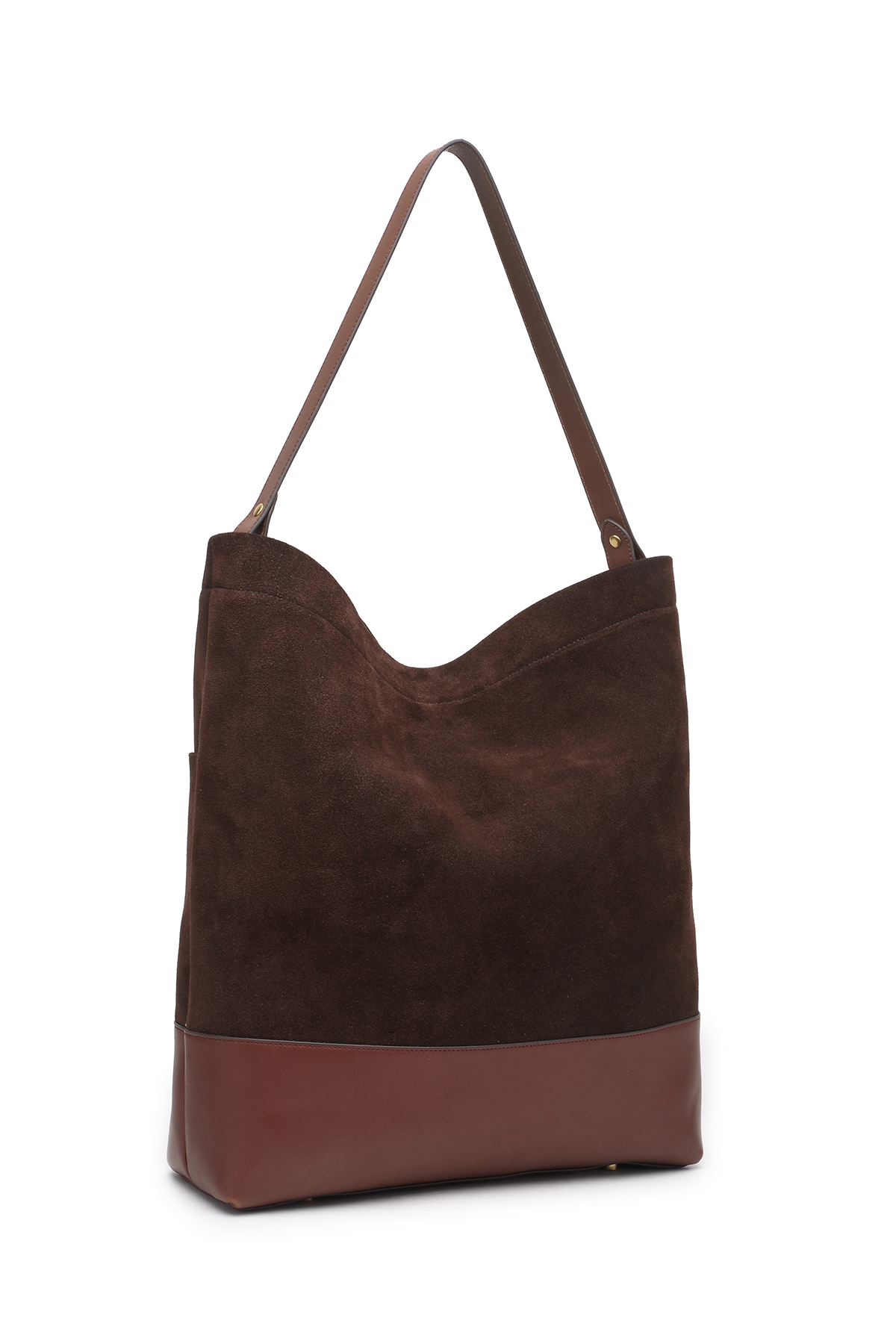 R.Riveter - Wholesale Crossbody Bag - Women's - Doyle | Coffee Suede + Brown2