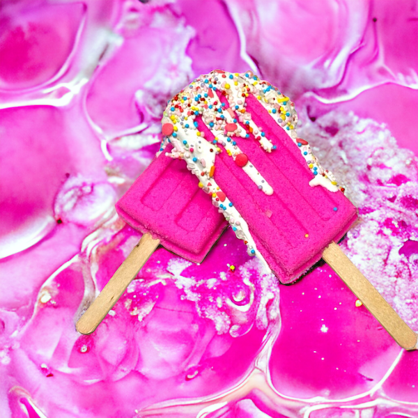 Calla Lily Cosmetics - Wholesale Bath Bomb/Fizz - Popsicle Bath Bomb - Pink3