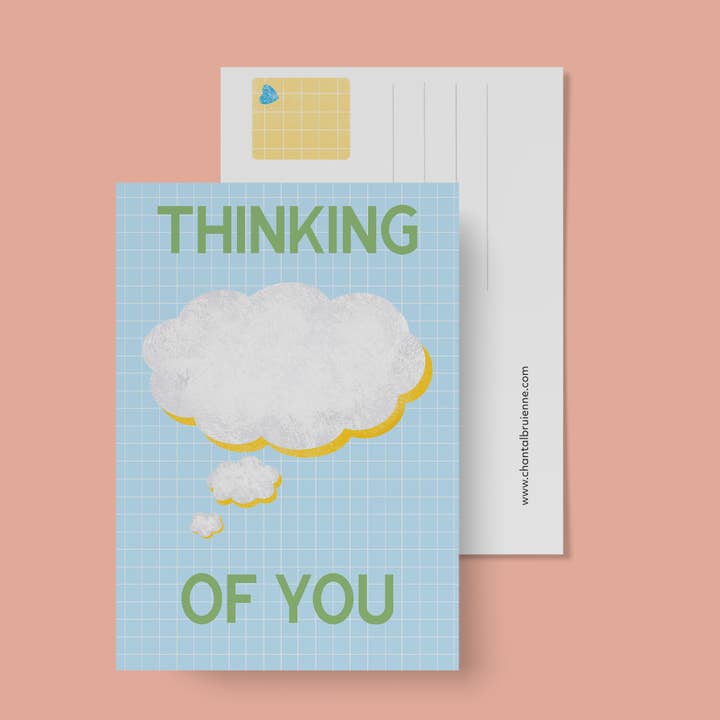 Ansichtkaart | Thinking of You Kaart | Liefde & Vriendschap voor wholesale door Chantal Bruienne
