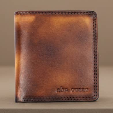 Ægte læder herrepung RFID – Tan / Brun (Tofarvet) for engroshandel hos Alta Quero