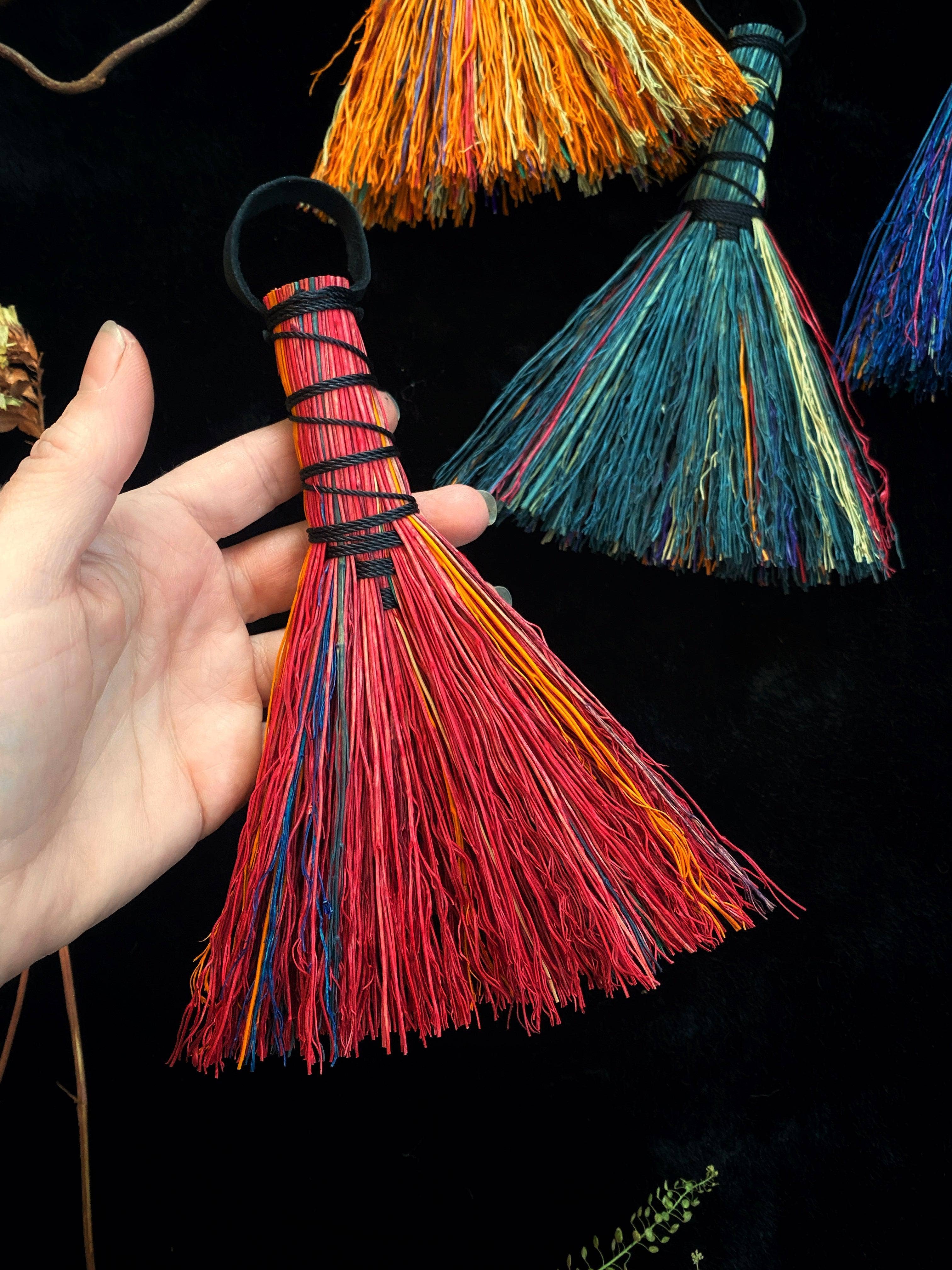 Keven Craft Rituals LLC - Wholesale Meditation Supplies - Hand Dyed Altar Brooms - 5 -6” Broomcorn8