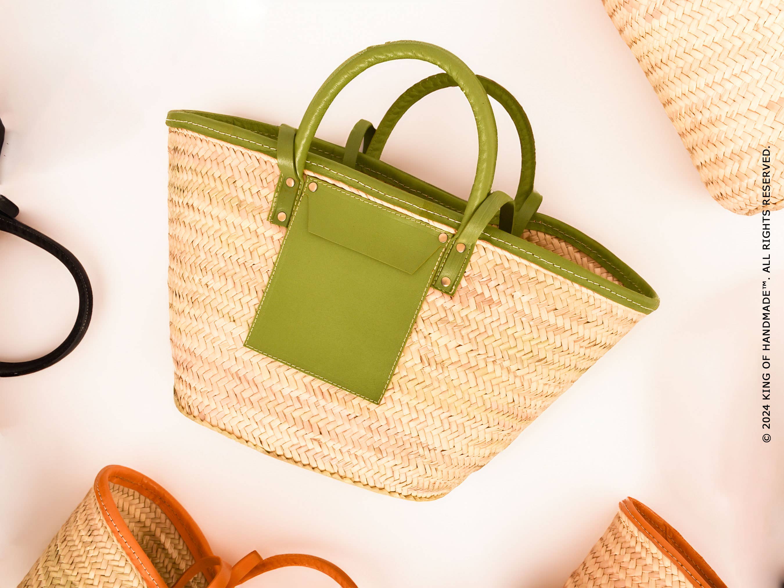 King Of Handmade - Vente Sac de plage - Sacs à main et à bandoulière - Sac à main pour femme - Sac fourre-tout en paille12