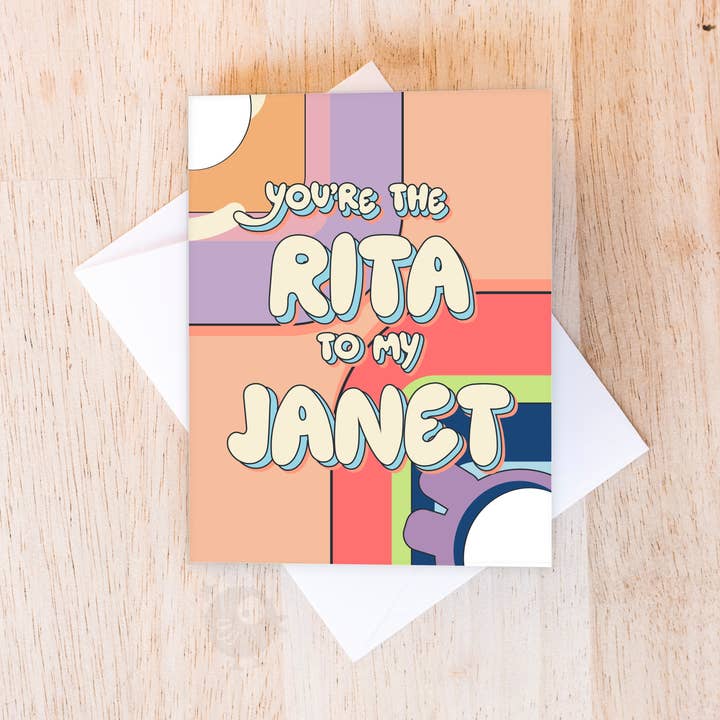 Rita & Janet | Carte Juste Parce Que pour la vente par Good on Paper