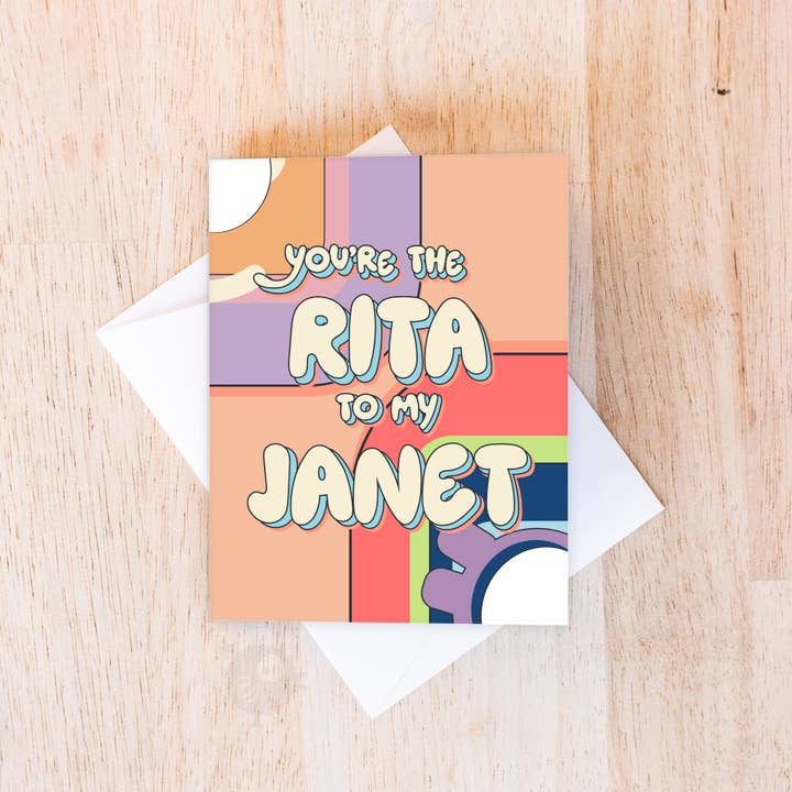 Rita & Janet | Carte Juste Parce Que pour la vente par Good on Paper