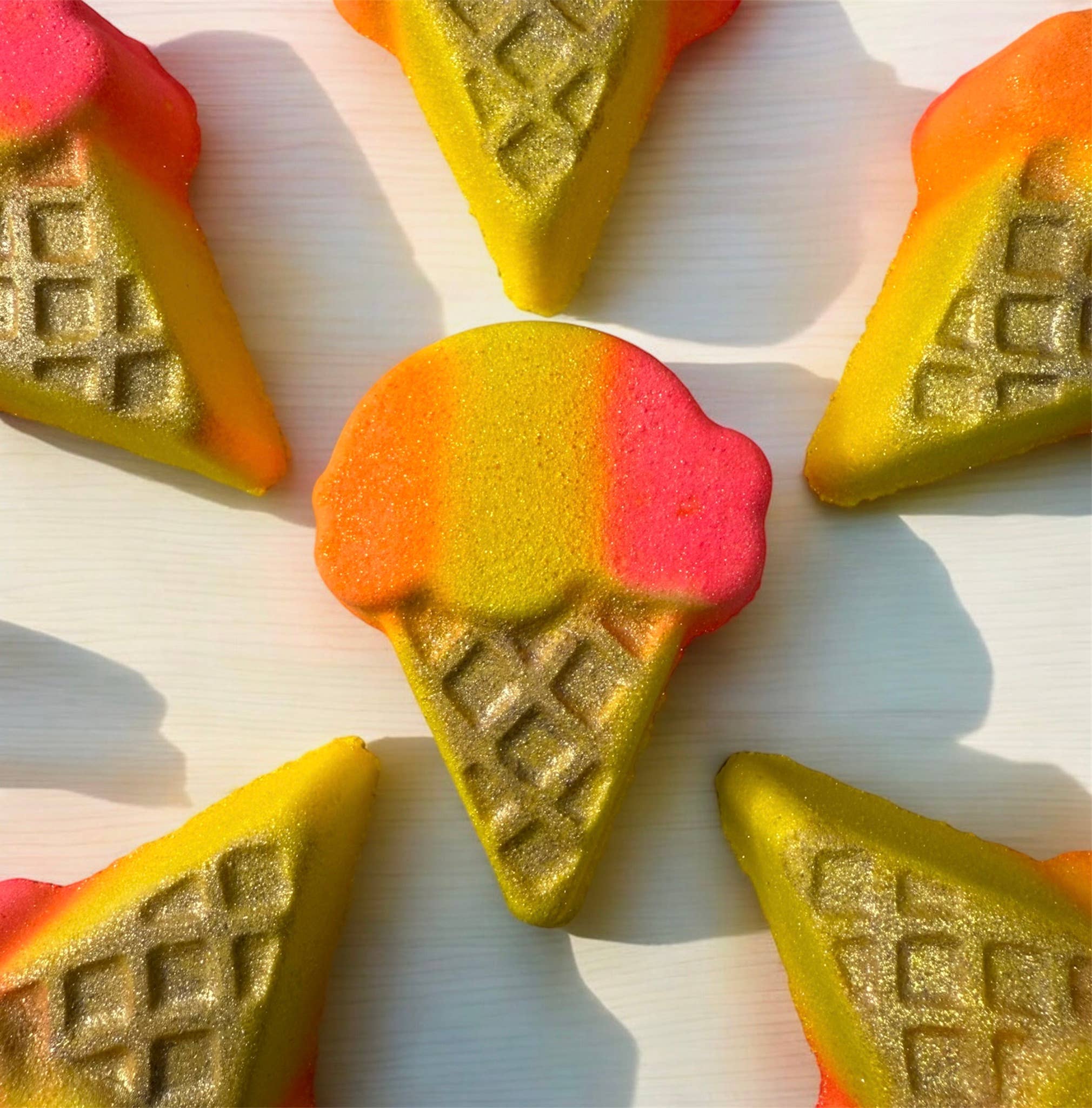 Inspiration Soap Co. - Wholesale Bath Bomb/Fizz - Rainbow Sherbet Bath Bomb | Ice Cream Bath Bombs