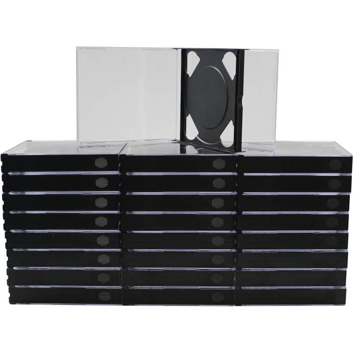 Square Deal Recordings & Supplies - Wholesale Sieradendoos/organizer - CD Jewel Box - 2 Disc - Double Chubby - Doorzichtig en Donkergrijs2