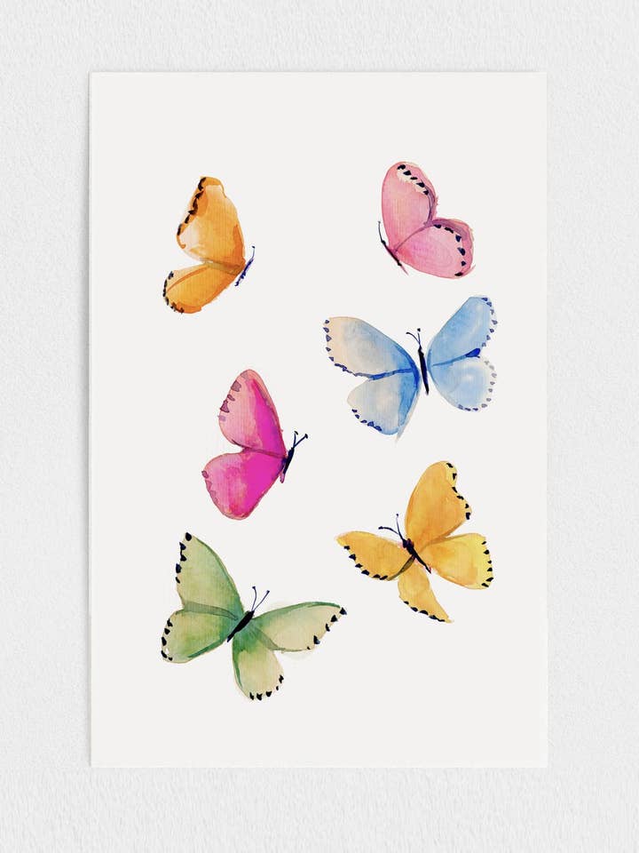 MARIPOSA BUTTERFLIES - PAPER PRINT for wholesale by Art of Marina