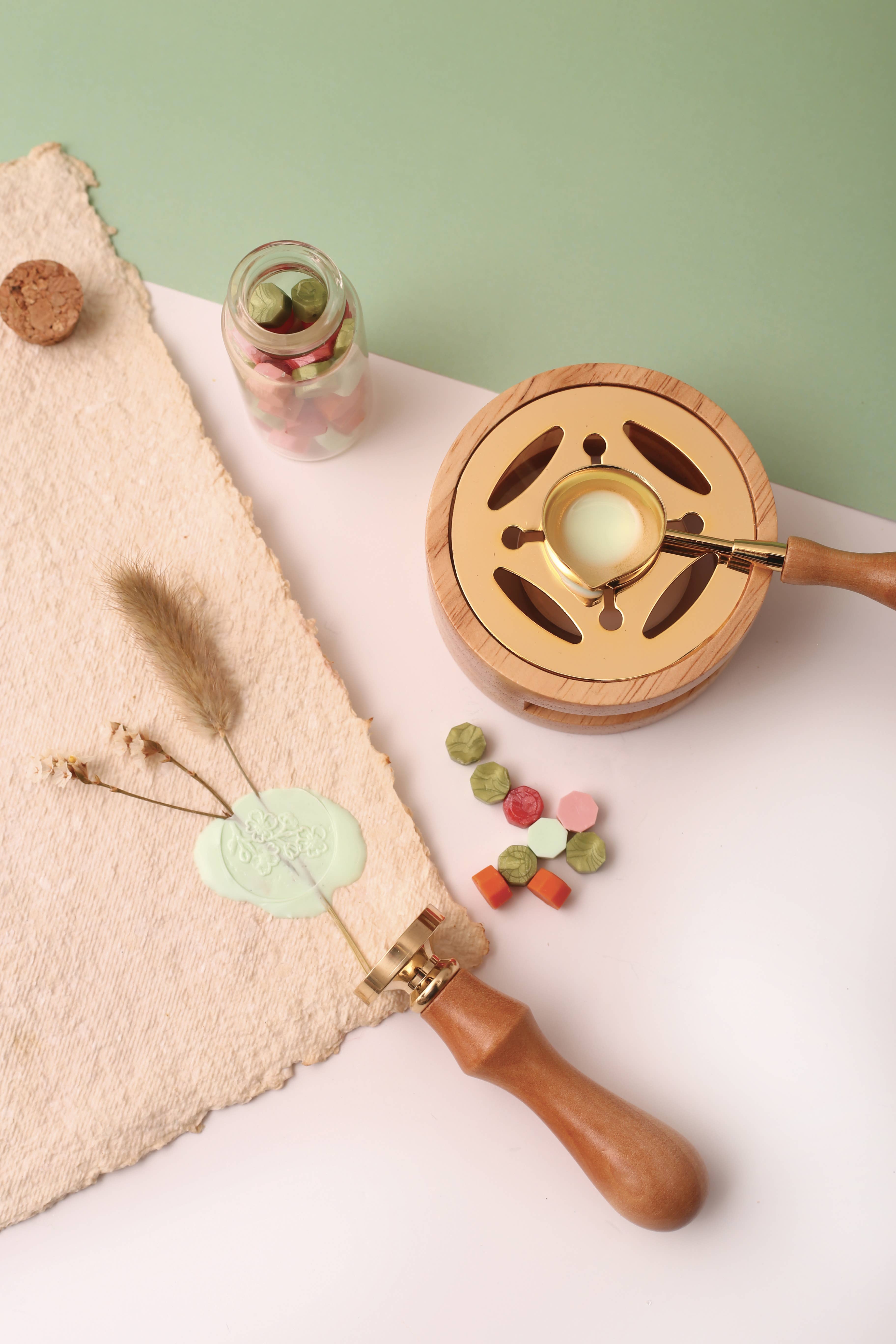 Graine Créative – wholesale Återförsäljarskyltning – Kit för blomformad sigill och förseglingsvax12