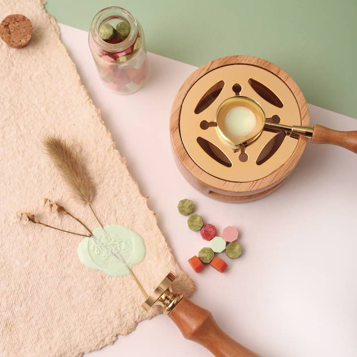 Graine Créative – wholesale Återförsäljarskyltning – Kit för blomformad sigill och förseglingsvax12