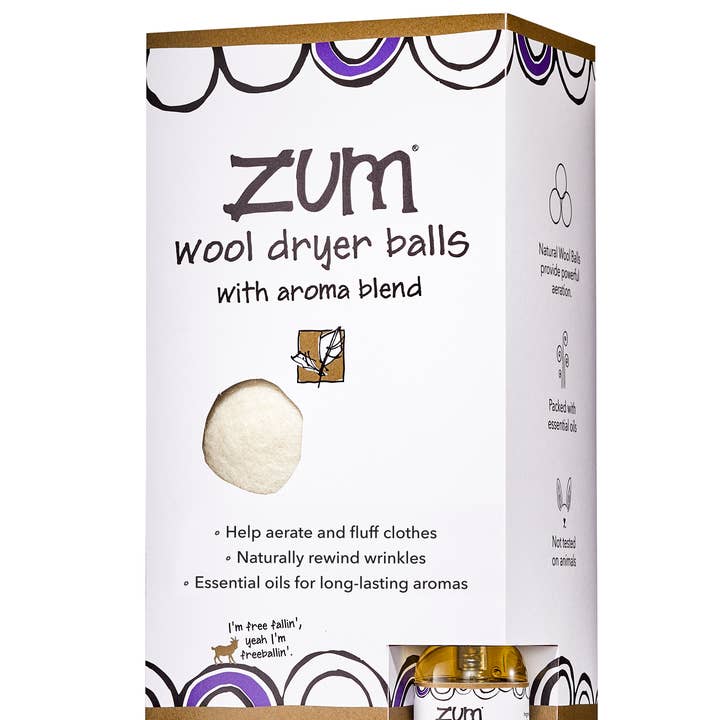 Zum Wool Dryer Balls - Frankincense & Myrrh for wholesale by Zum by Indigo Wild