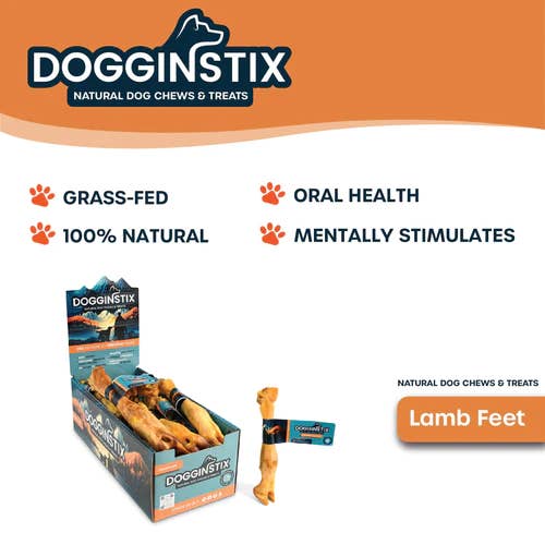 Dogginstix - Wholesale Pet Treats - Dog - Lamb Feet- Lamb Trotter Dog Chews