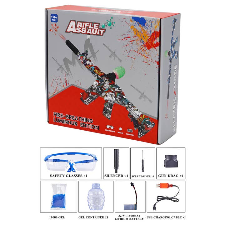 Cap Zone - Wholesale Classic Toy - Kids - Assault Rifle Gel Ball Blaster Shooter Gun