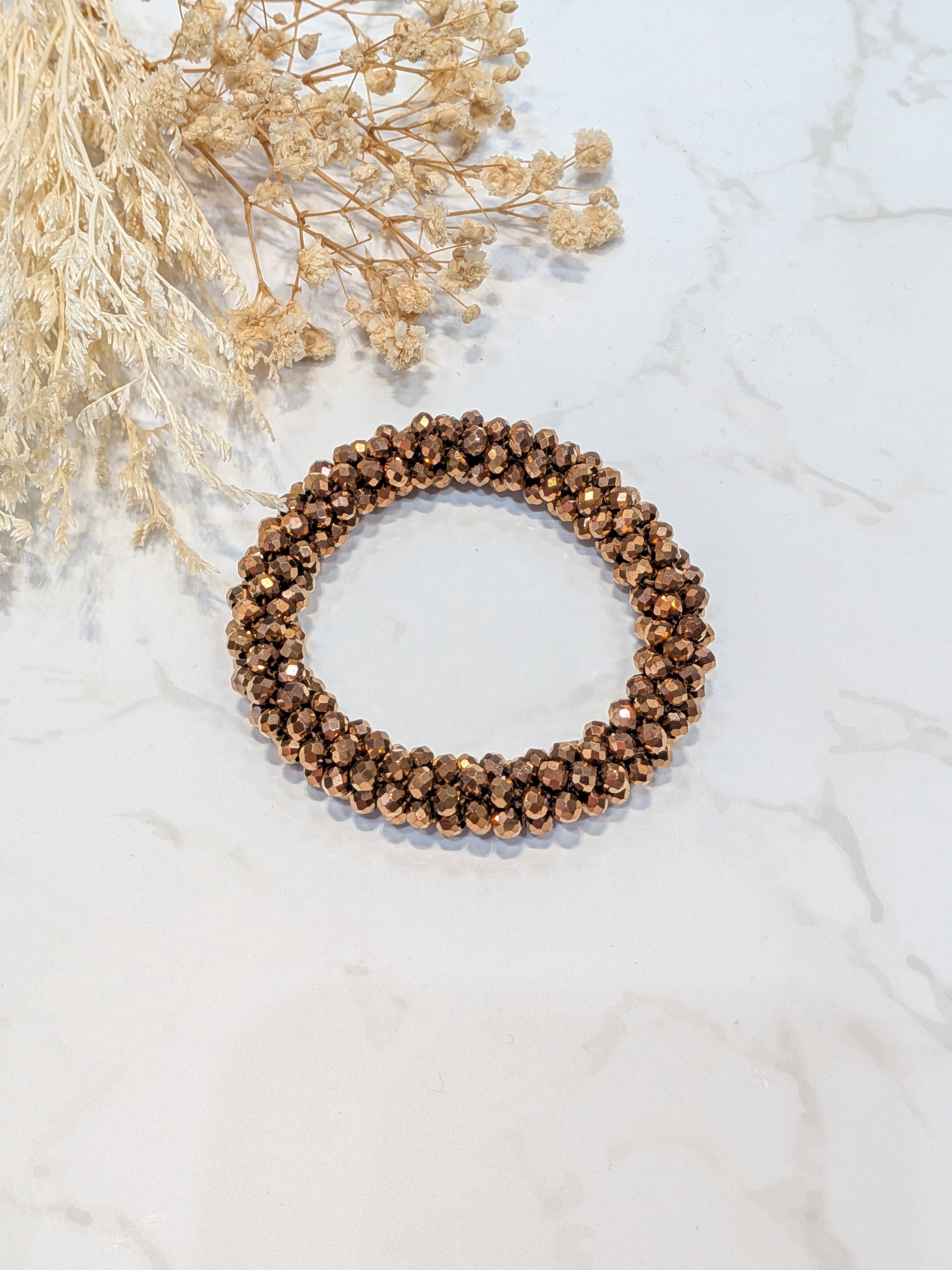 LOLO & YAYA - Wholesale Link & Chain Bracelet - Black-tone crystal effect bracelet13