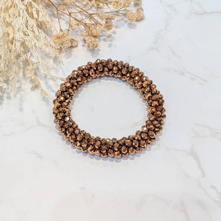 LOLO & YAYA - Wholesale Link & Chain Bracelet - Black-tone crystal effect bracelet13