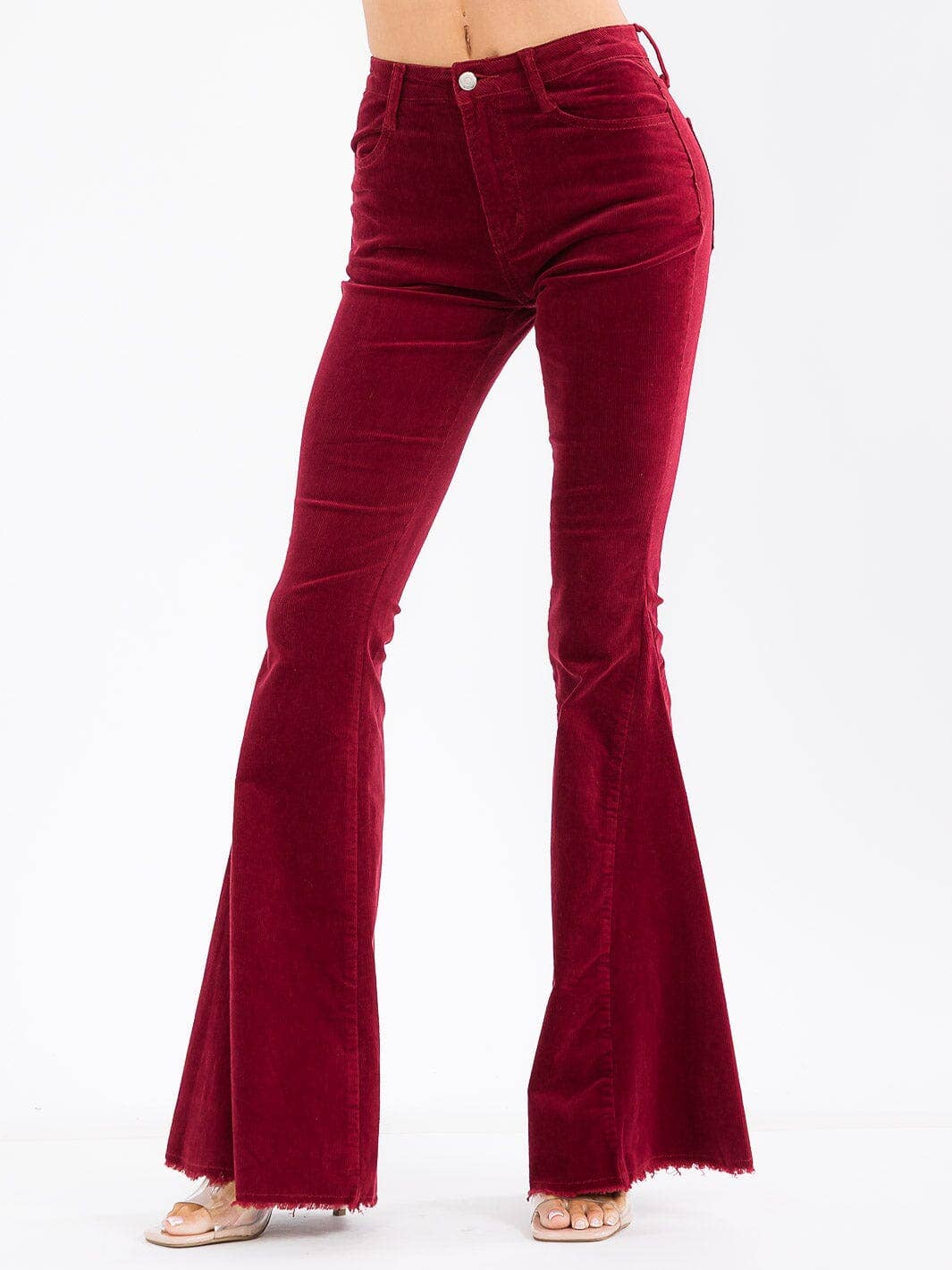 IWT Brands – wholesale Pants – Women&#x27;s – BSTSIP6144A- Corduroy high-waist bell bottom pants 7