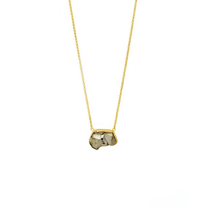 Collier ras de cou Pyrite - BEST SELLER pour la vente par The Crystal Boutique