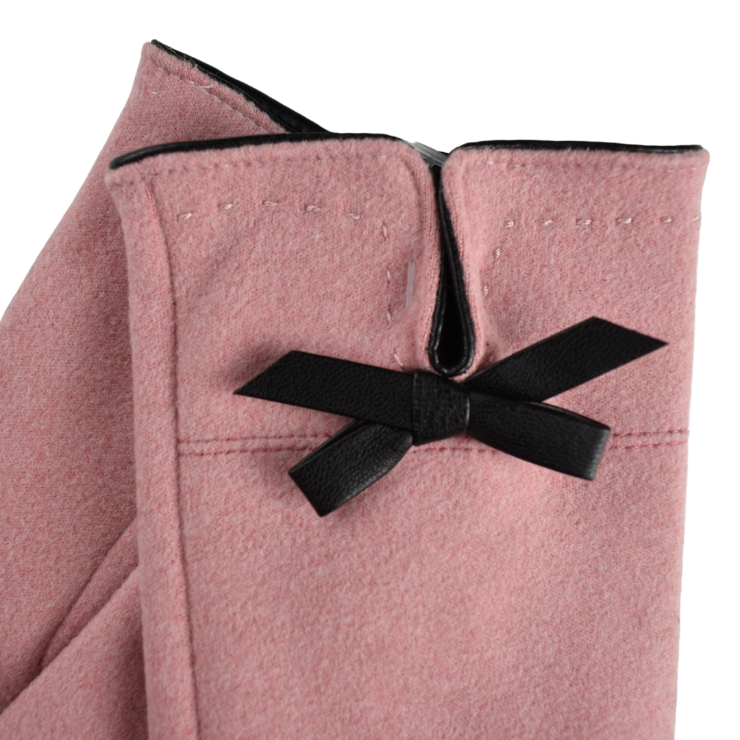 Taylor Hill Scarves & Co – wholesale Gloves – Women's – THSG1085: Pink: Flat Bow Gloves3