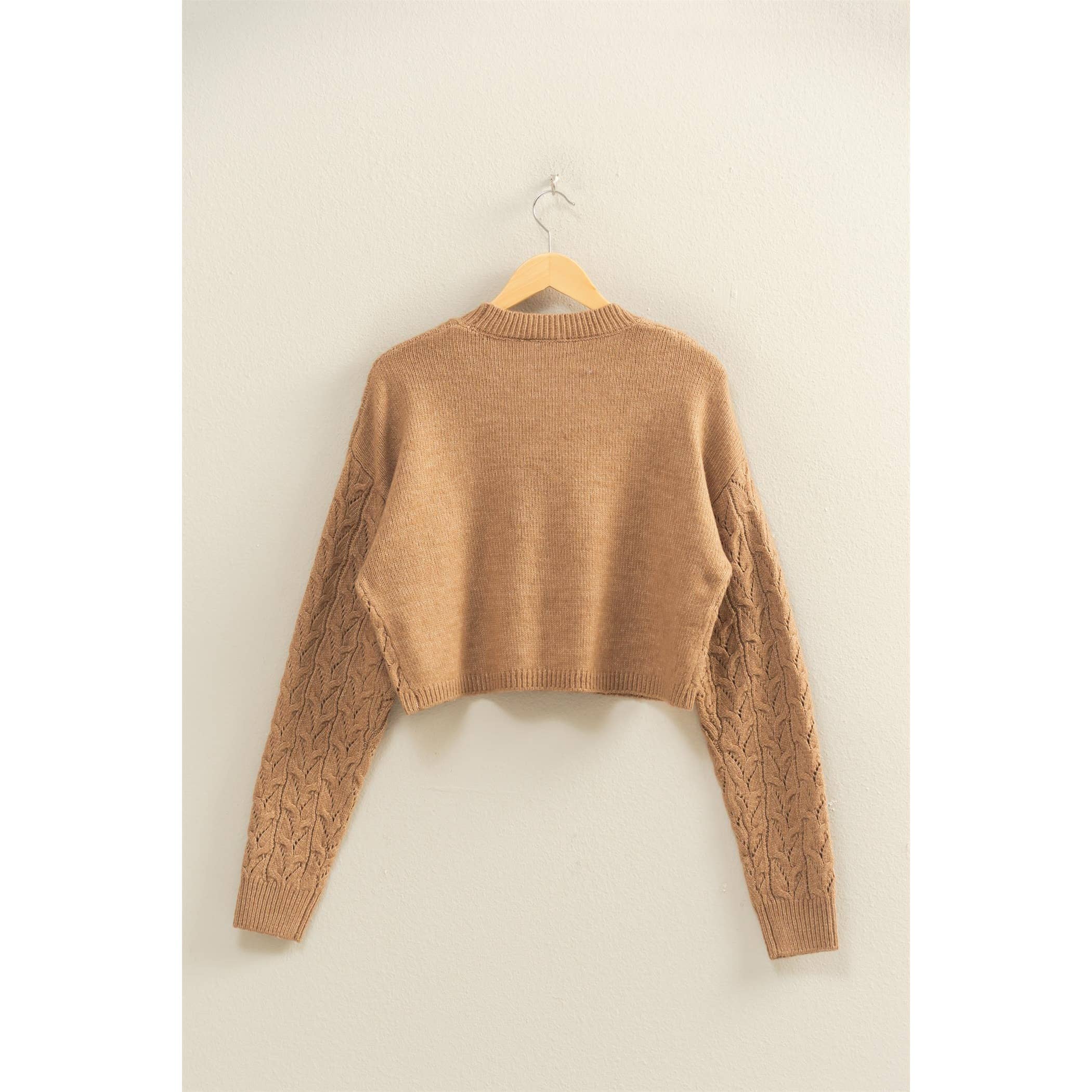 HYFVE - Wholesale Knit Sweater - Women's - Cropped Cable Knit Sweater19
