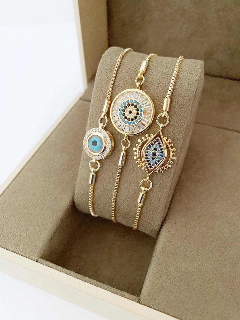 Evileyefavor - Wholesale Charm/Dangle Bracelet - Evil Eye Bracelet, Adjustable Bracelet, Cz Bracelet2
