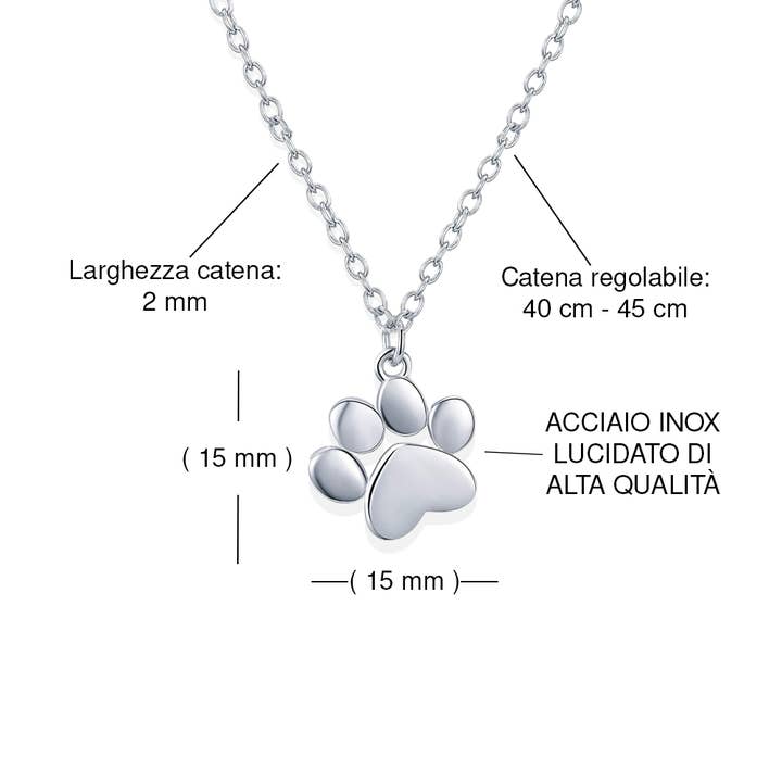 DINAWeb Srls - Wholesale Pendant/Charm Necklace - Collana con Zampa - Il Tuo Prezioso Compagno4