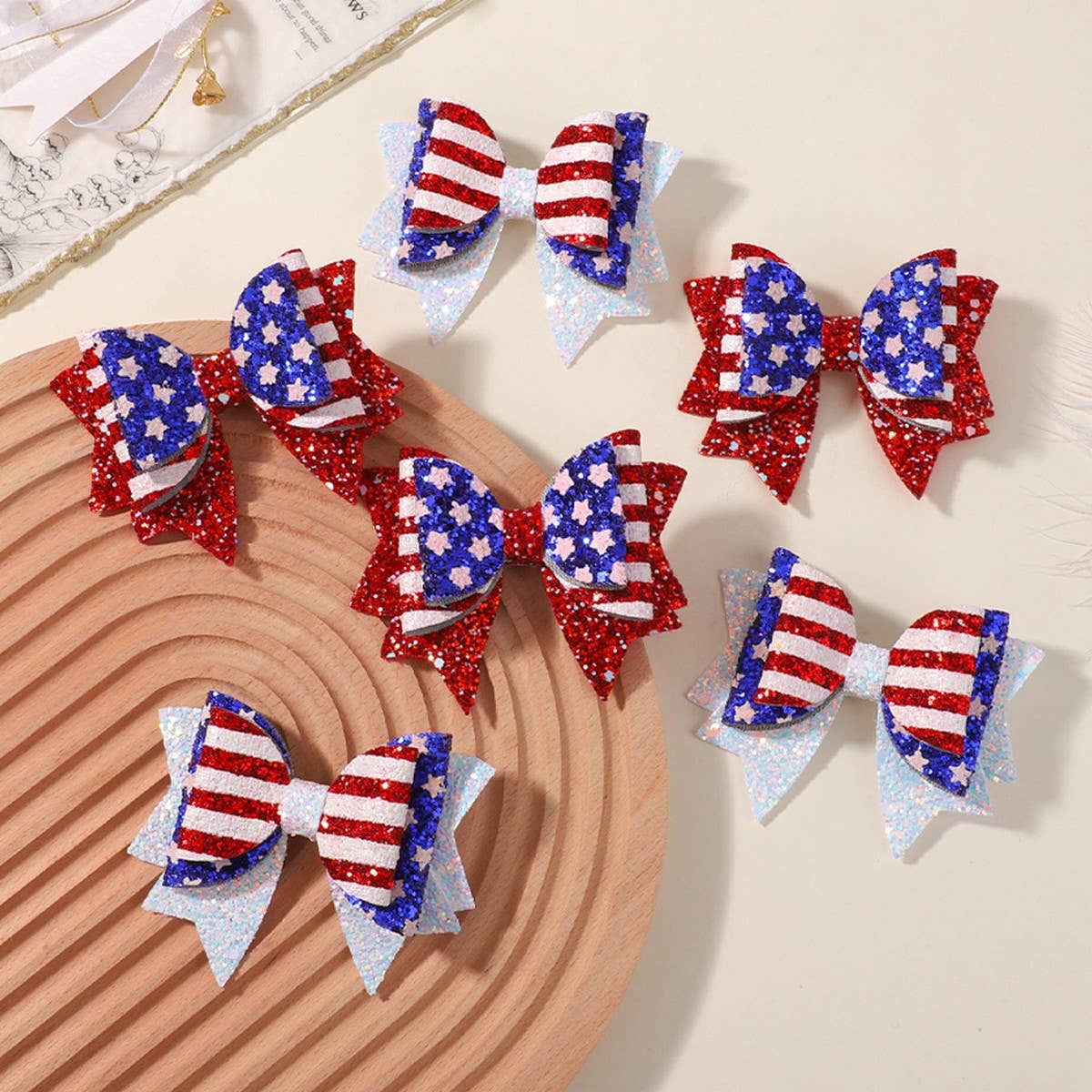 ACCITY - Wholesale Hair Clip - Kids - Kids Party Hair Clips with Stars and Bows_CWAHA67534