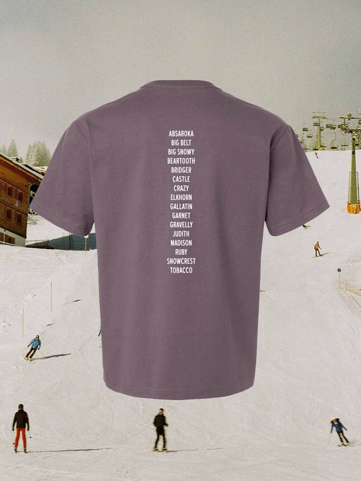 Camiseta Pesada Cordilleras para venta al por mayor de Intrigue Ink