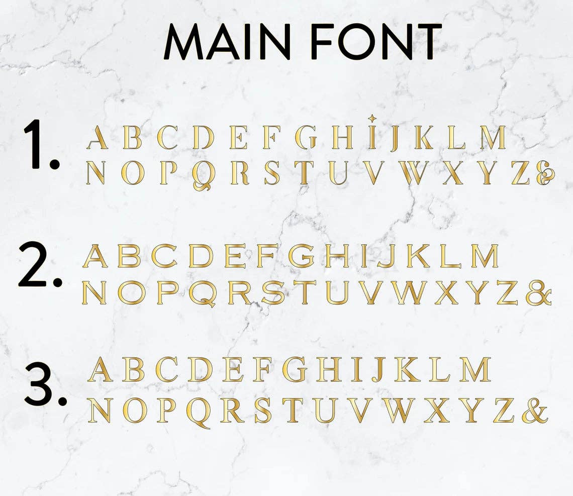 Lasartify – wholesale Väggskylt – Anpassade 3D-bokstäver för vägg - välj ditt typsnitt5