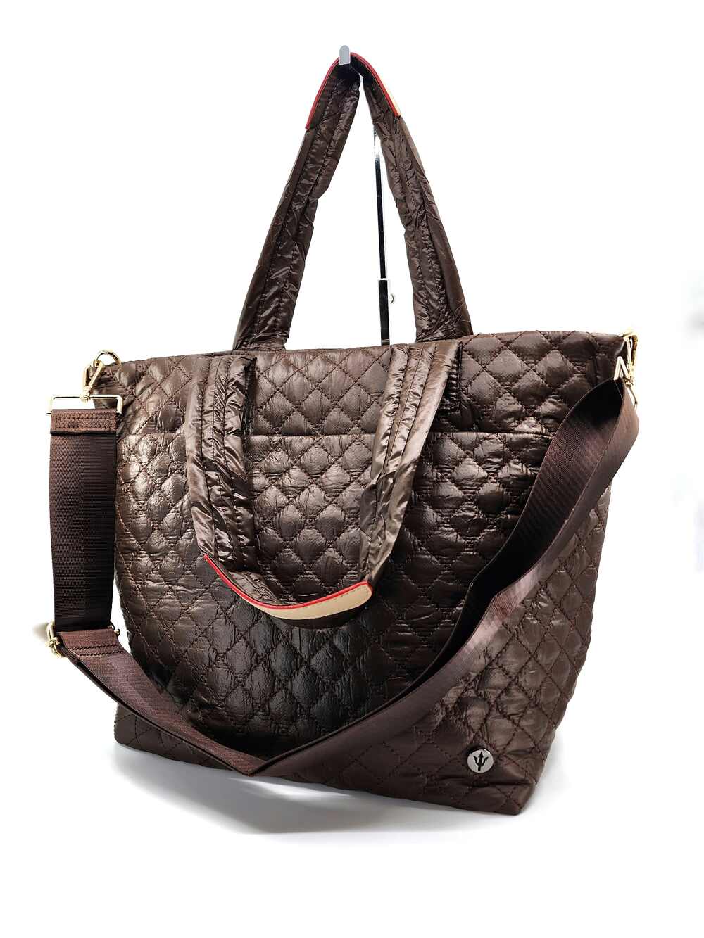 Hatzzi - Wholesale Tote Bag - Women's - Large Nylon Quilted Puffer Top Zip Tote9