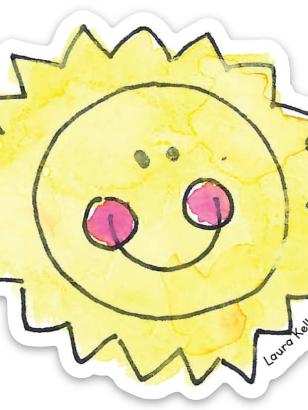 VINYL STICKER - SUNSHINE for wholesale by Laura Kelly Stickers