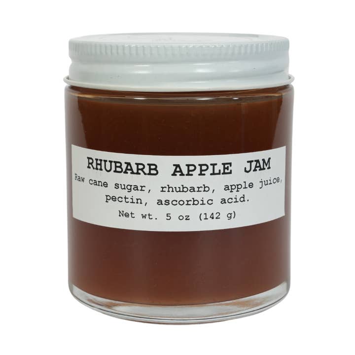 Rhubarb Apple Jam, 5 oz - Craft, Gourmet, Unusual Jams & Jellies Made in West Virginia, USA for wholesale by Smoke Camp Crafts