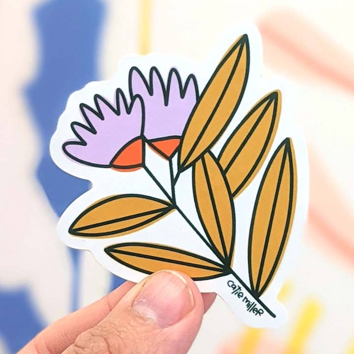 Prairie Sprig Vinyl Sticker 10 Pack - Wholesale for wholesale by Catie Miller Ceramics
