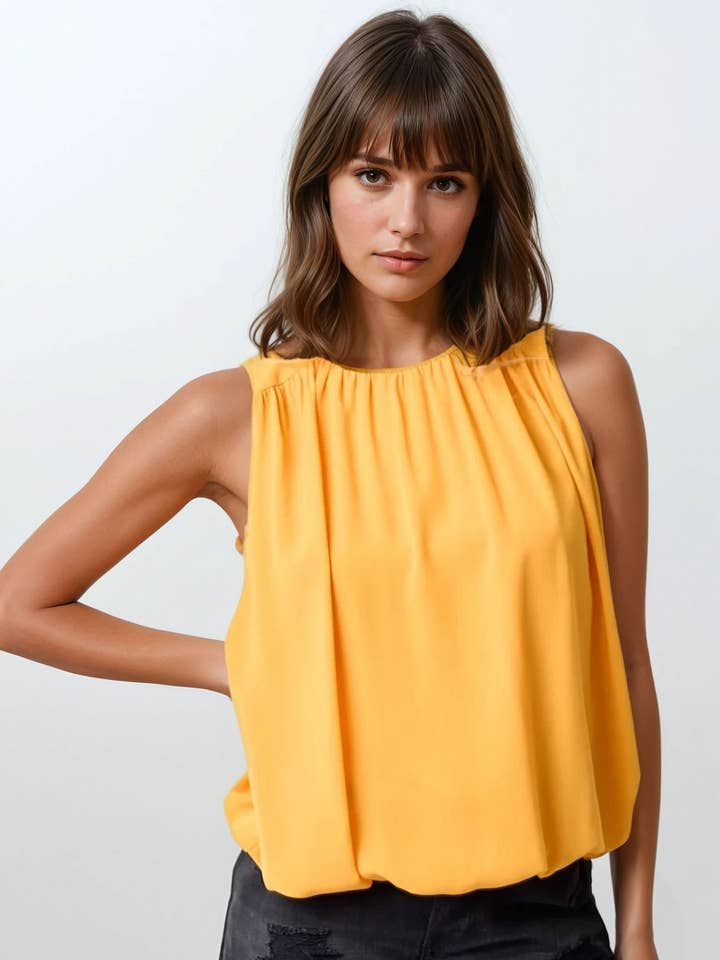 TOP TEJIDO FRUNCIDO - 43125T para venta al por mayor de Doe and Rae