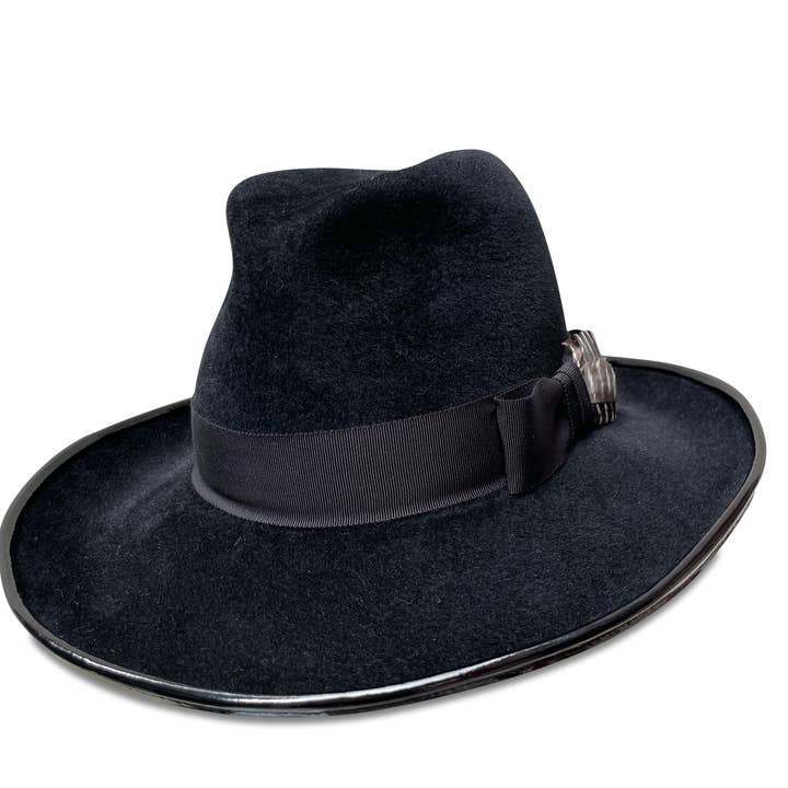 Frida - Classic Black Fedora for wholesale by Cha Cha's House of Ill Repute