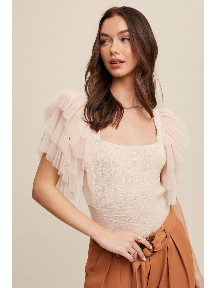 Listicle – Bodysuit - Mulher por atacado – Body Elegância Plissada4