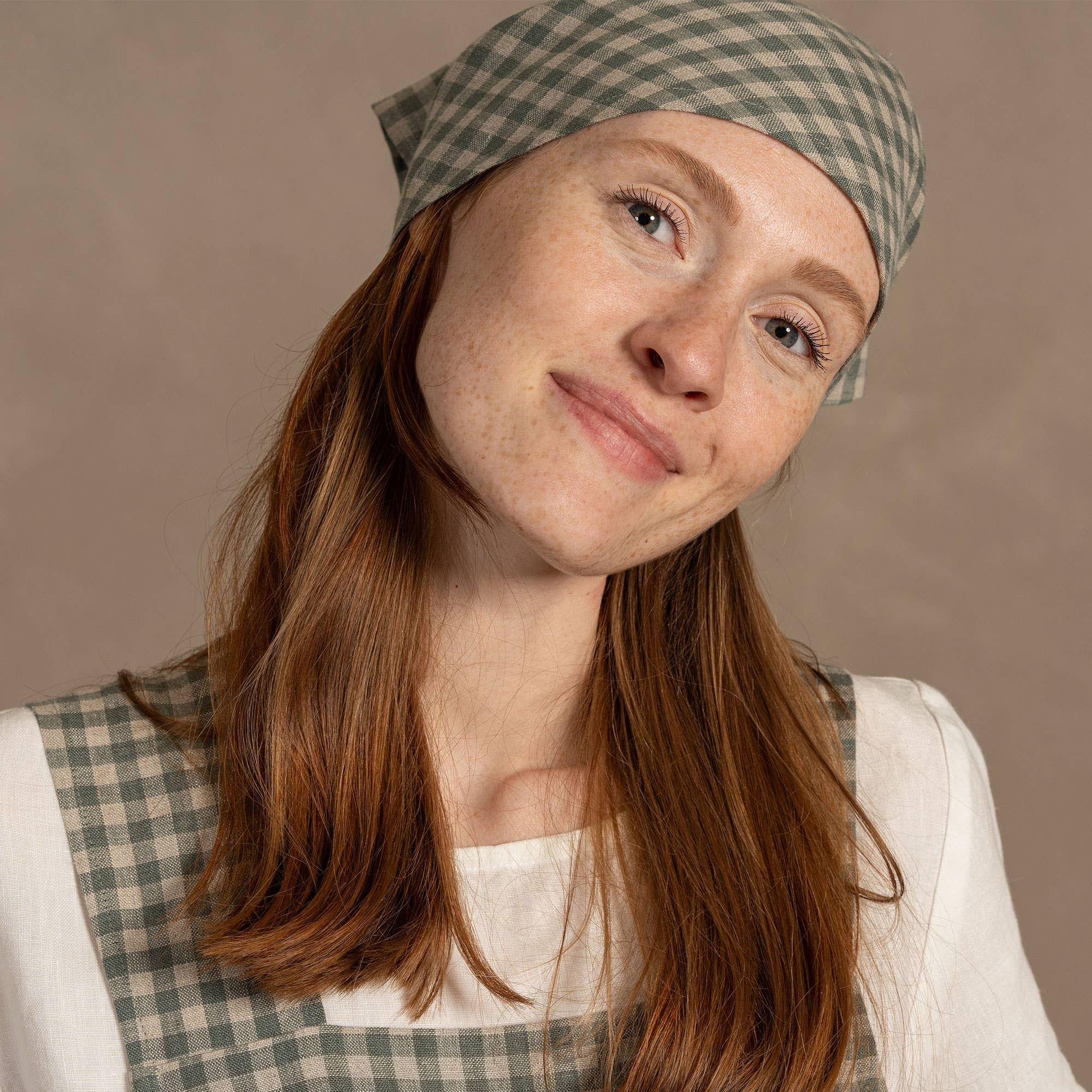 menique - Vendita all'ingrosso Bandana - Donna - Bandana triangolare unisex in lino3