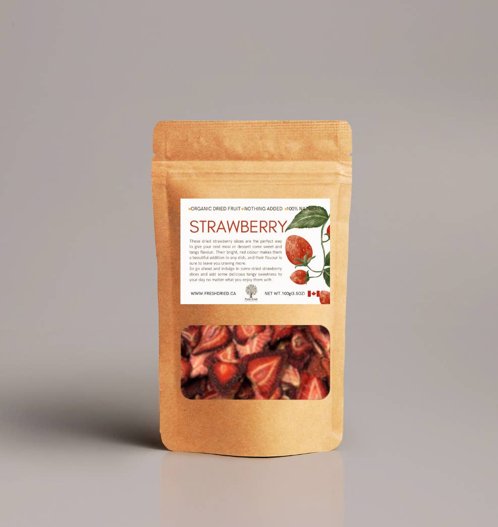 FreshDried - Wholesale Dried/dehydrated fruit - Dried Strawberry Slices - organic