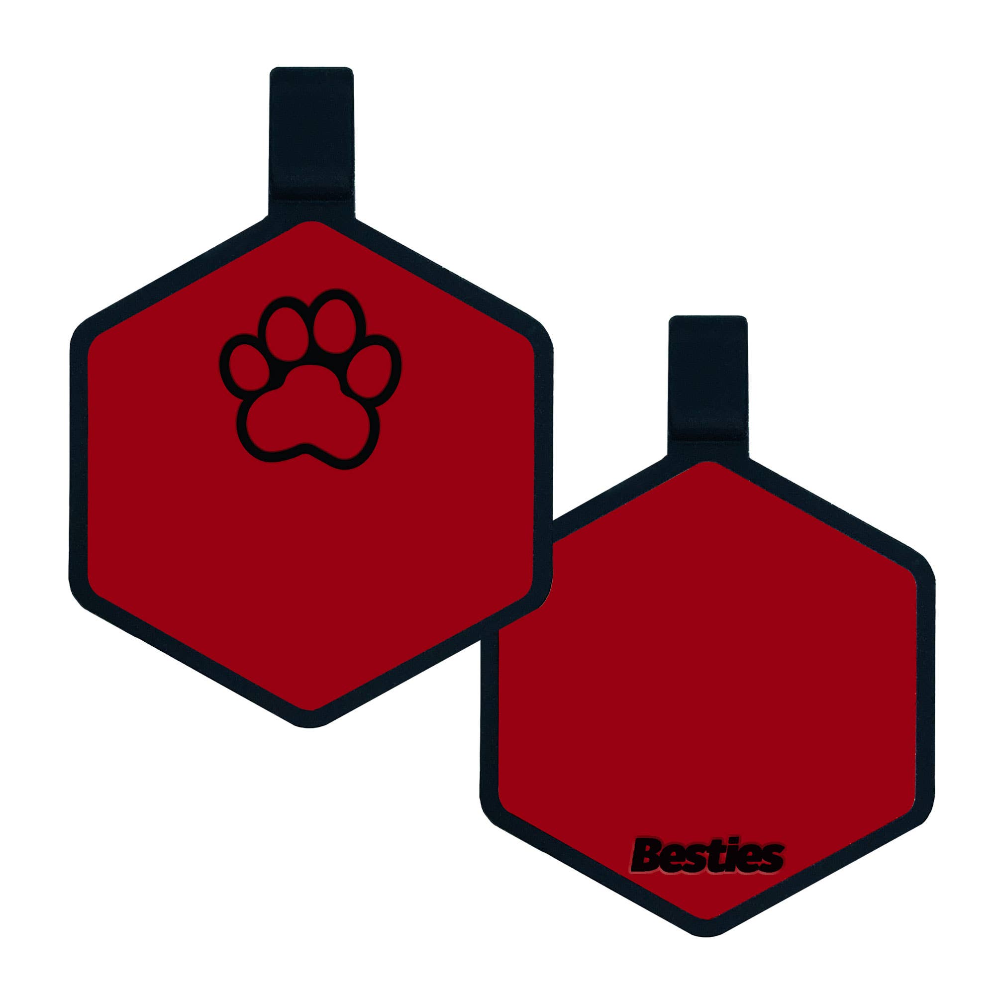 Besties Pets - Wholesale Pet Identification Tag - Dog - Paw Silicone Dog ID Tag10