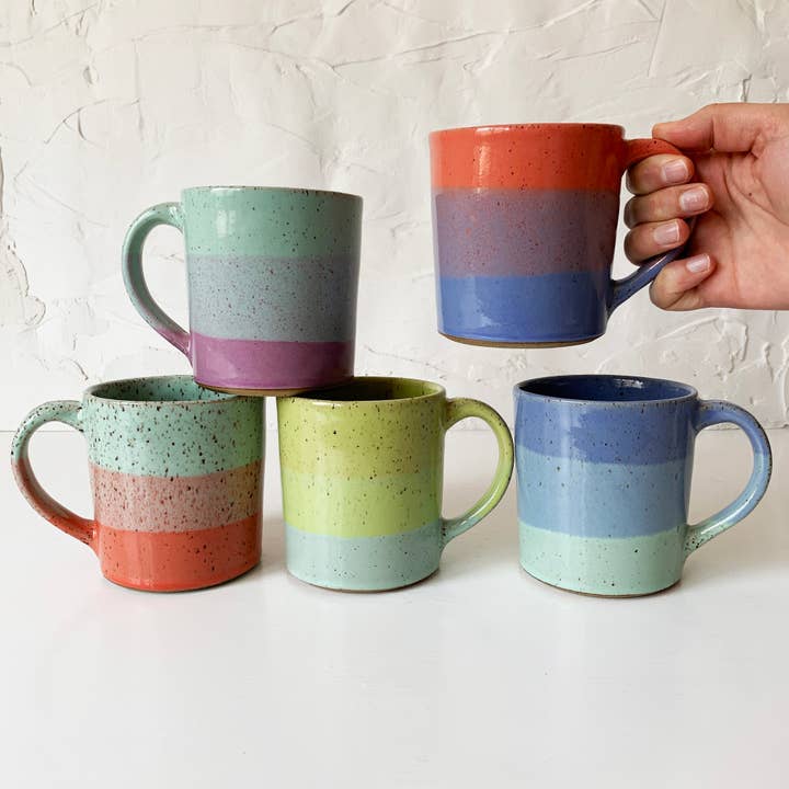 Stoneware Mug - Available in Assorted Colors for wholesale by Bella Joy Pottery