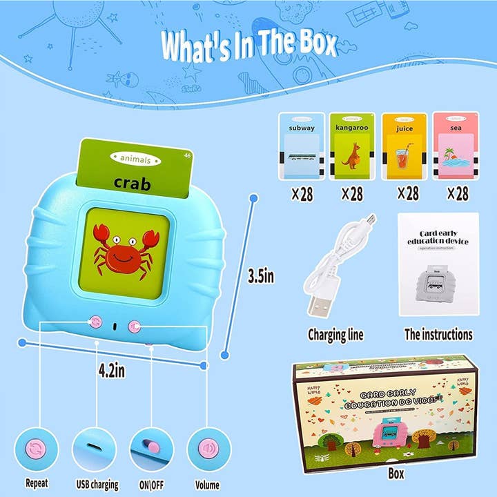 JSBlueRidge Toys – wholesale Learning cards – Child & baby – Talking Flash Cards Brain Development Kids Toy