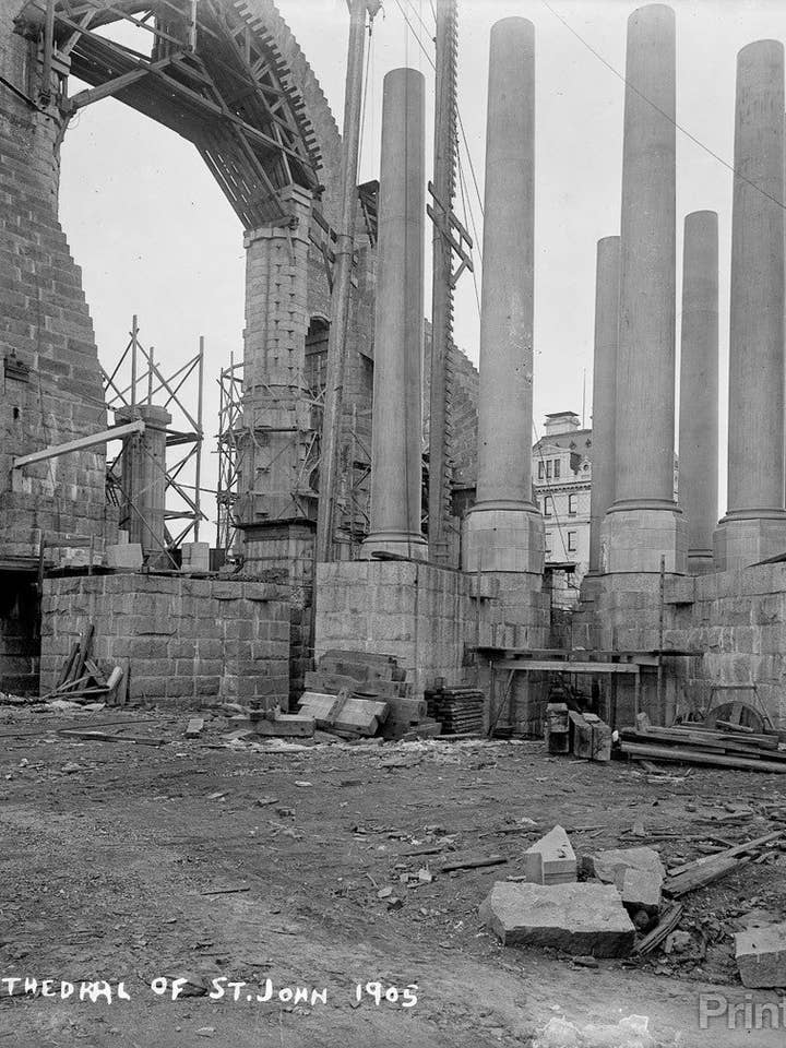 Catedral de São João, em construção por atacado de Print Collection