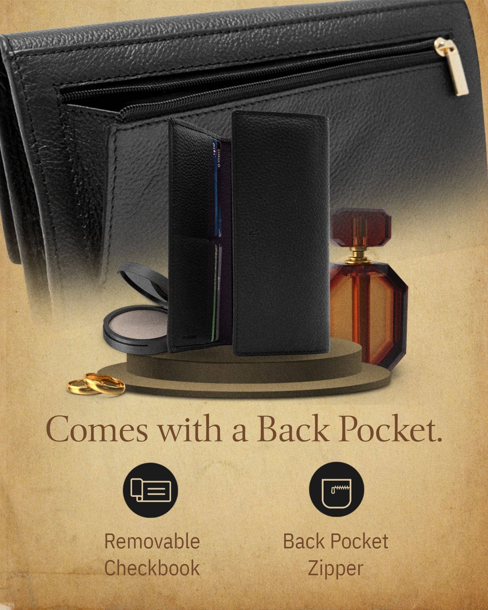 Access Denied Accessories - Wholesale Wallet - Women's - Trifold Clutch RFID Wallets For Women With Checkbook Holder21