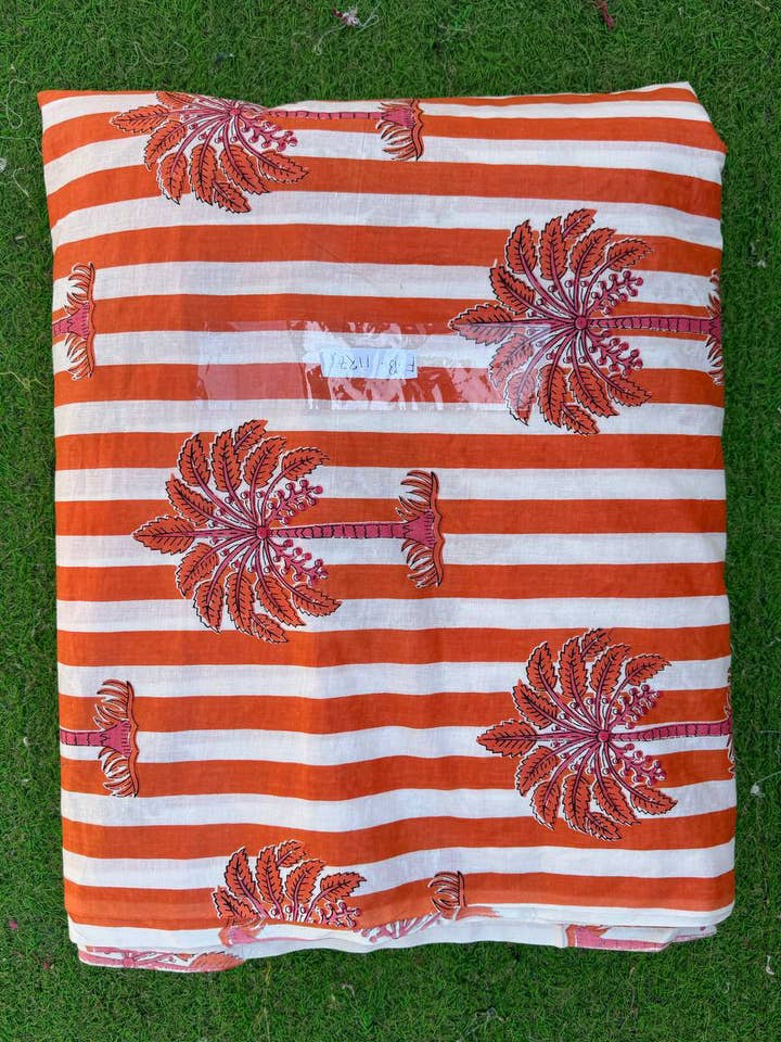 Tessuto per abiti in cotone con stampa ad albero venduto al metro per la vendita all'ingrosso da parte di GYPSY STUDIO