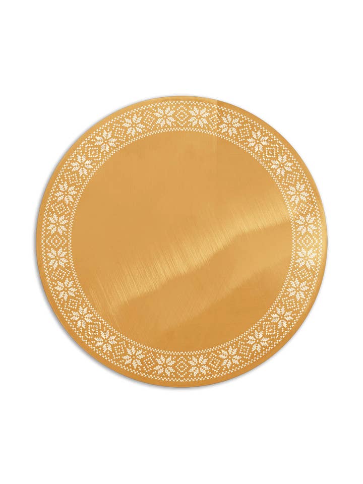 Sous-plat Golden Christmas - Napperon pour la vente par Emily Evans