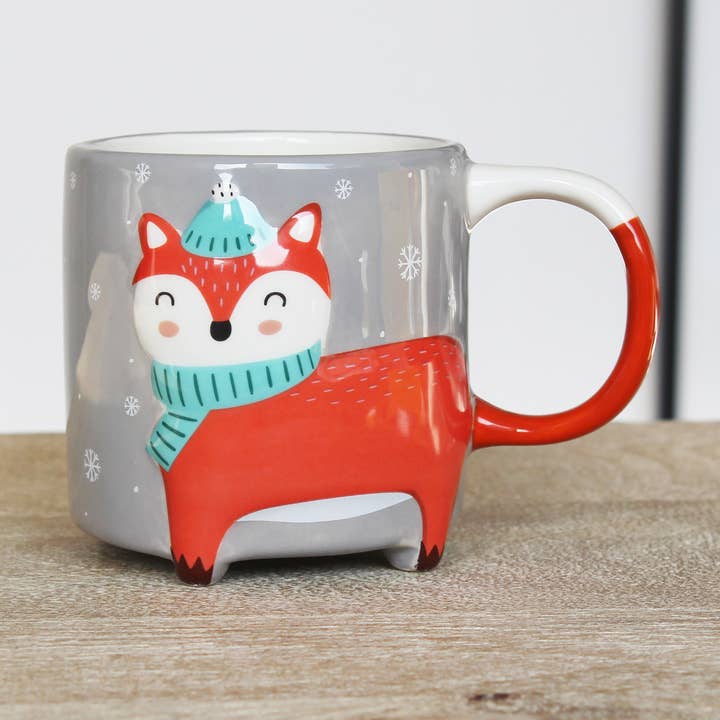 Mignon Animal Tasse à Café Édition Hiver Renard pour la vente par MAGS