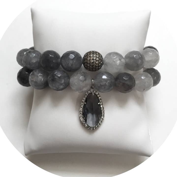 Stax color quarzo grigio per la vendita all'ingrosso da parte di Oriana Lamarca Designs